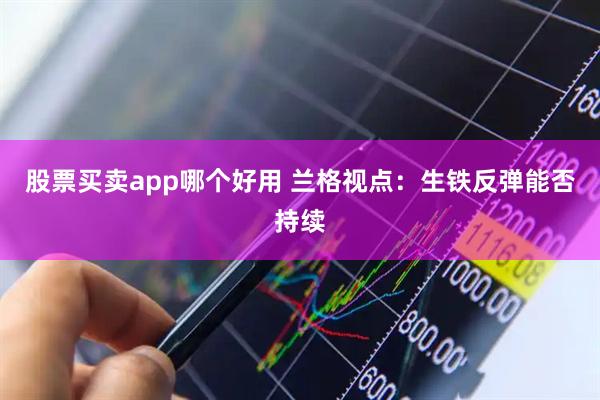 股票买卖app哪个好用 兰格视点：生铁反弹能否持续